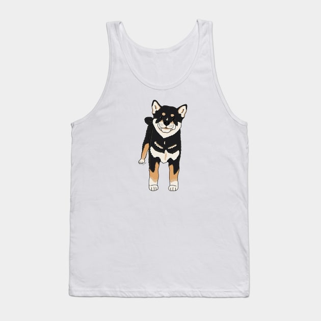 Shiba Inu Puppy Tank Top by EcoElsa